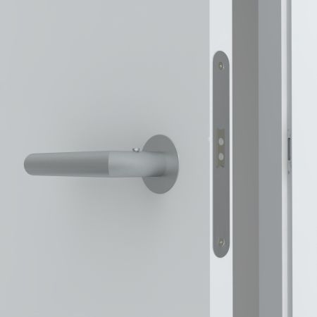 Stumpfanschlagend Türblatt und Zarge -  CPL 9003 extra weiss